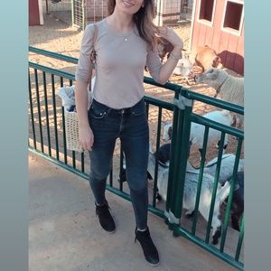 High waist skinny jeans Zara